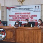 Bupati Minsel"Franky Donny Wongkar SH Hadiri Rakor Peningkatan Camat Dalam Optimalisasi PAD Minsel