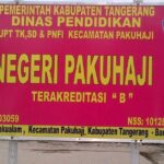 SDN Pakuhaji III Desa Pakualam, tidak ada saluran pembuang air hujan saat turun tergenang seperti kolam renang dan rawa