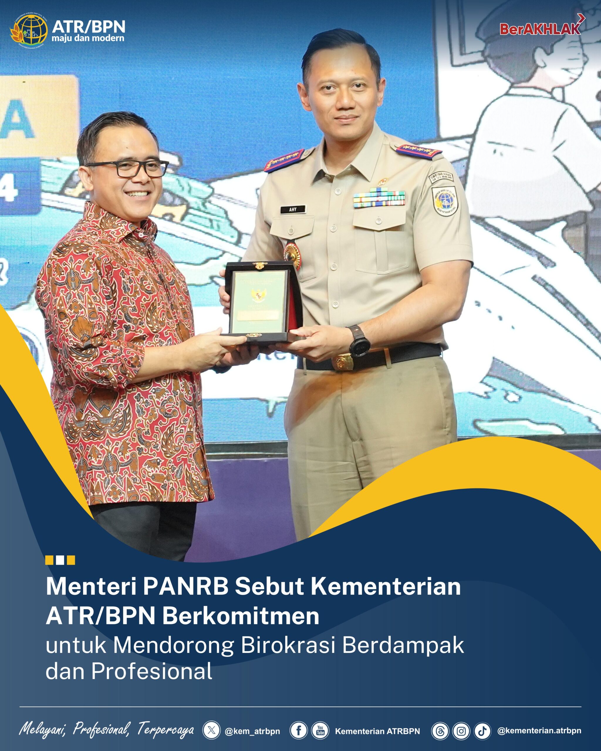 Dengan mengucap bismillahir-rahmanir-rahim, Rapat Kerja Nasional Kementerian Agraria.