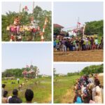 PANJAT PINANG DI TENGAH BEKAS SAWAH MERIAHKAN HUT KEMERDEKAAN WARGA DUSUN 04 LEBAKWANGI