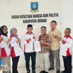 DPC ABPEDNAS KABUPATEN SERANG-BANTEN, MENYERAHKAN BERKAS PERMOHONAN SUDAH TERCATAT KE KESBANGPOL KABUPATEN SERANG