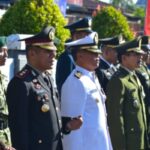 SATGAS PAMTAS YONARMED 11 KOSTRAD GELAR UPACARA PERINGATAN HARI PAHLAWAN DI TAMAN MAKAM PAHLAWAN JAYA SAKTI NUNUKAN